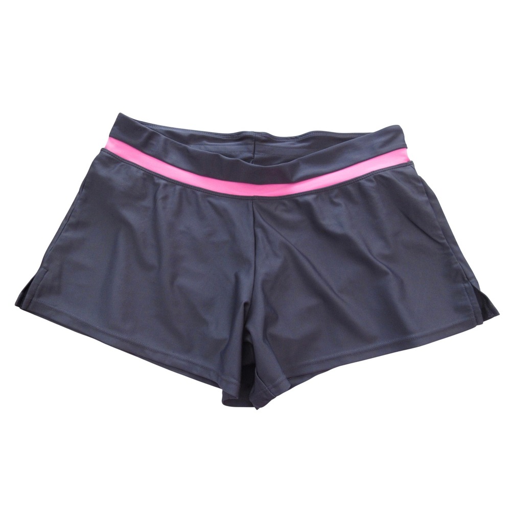 ZeroXposur Swim Shorts Womens Size S Navy Pink Stripe